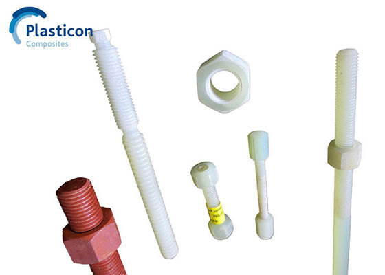 M6-M20 Grade 4.8 FRP Bolt White Fiber Reinforced Plastic Bolt