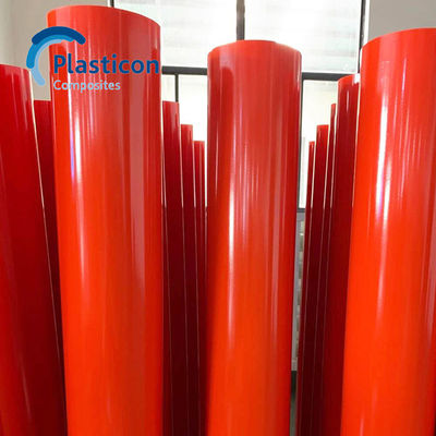 Tubo rosso epoxi GRE rinforzato con fibra di vetro per isolamento elettrico