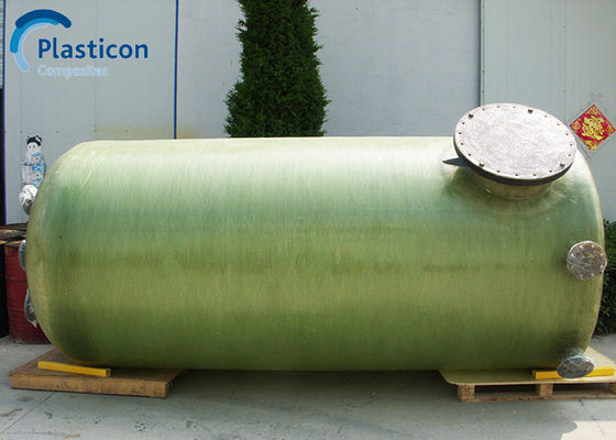 Low Corrosion FRP Tank Green FRP Horizontal Tank ISO Certification
