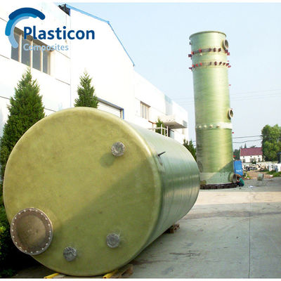 Green FRP Tank Chemical Fiberglass Reinforced Plastic Tank