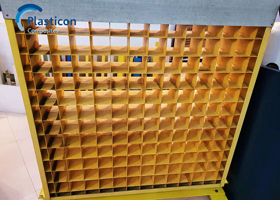 2m Length FRP Grating Yellow Fiberglass Reinforced Plastic Grating