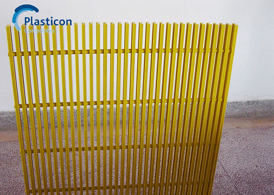 Weatherproof FRP Profile Yellow FRP Fence Fibre Reinforced Plastic