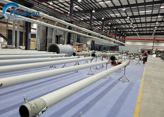 Anti Corrosion GRP Pipe Filament Winding Rigid Fiberglass Tubing