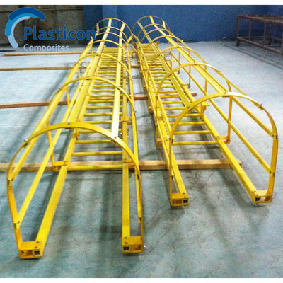 Yellow Pultruded FRP Composites For Stairs Walkway Fence