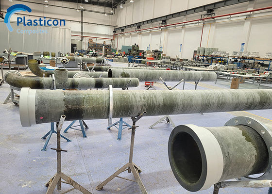 Corrosion Resistance GRP Pipe ASME Marine Fiberglass Exhaust Tube
