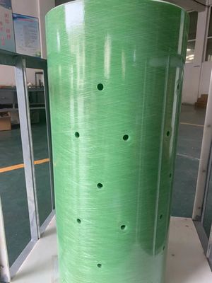 Green Vinyester Resin 3 Inch Fiberglass Tube With Thread Connection