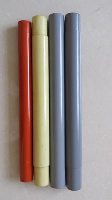 Customized Glassfiber Tube Grey Orange Electrical Wire Insulation Tube