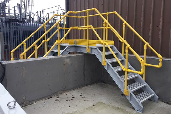 Anti Corrosion FRP Grating Platform And FRP Grating Walkway