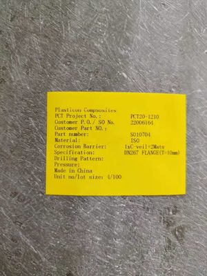 Hand Layup Fiberglass Flange FRP Material For Industrial Applications