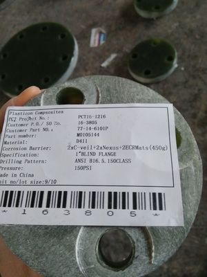 RTP-1 Fiberglass Flange With EPDM Gasket Material 120 Deg Temperature Rating