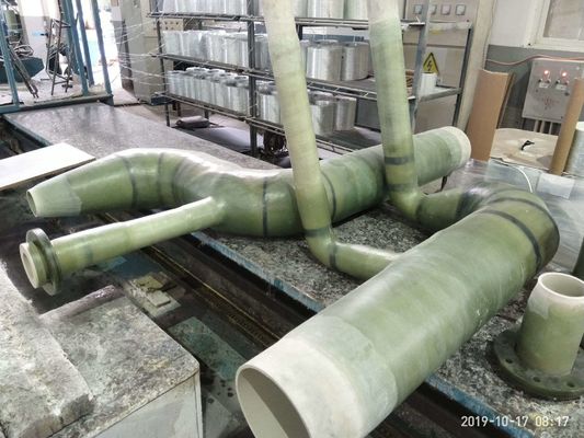 Pressure 50PSI-150PSI FRP Pipe Green Glass Reinforced Pipe