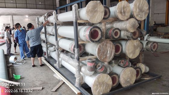 Corrosion Resistance GRP Pipe Fiberglass Pipe Temperature Rating 110 Deg