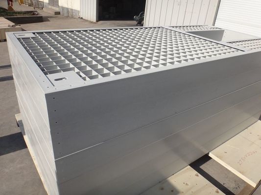 Square Reinforced Molded Fiberglass Grating With 6x6mm Cross Bar