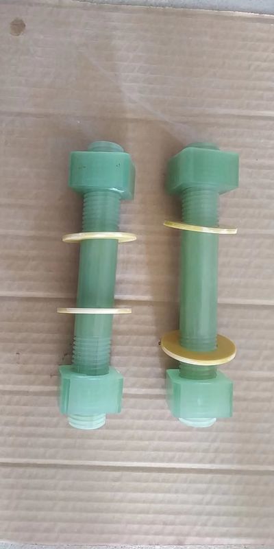 Epoxy FRP Bolts With Nuts For Electrical Insulation And Corrosion Resistance