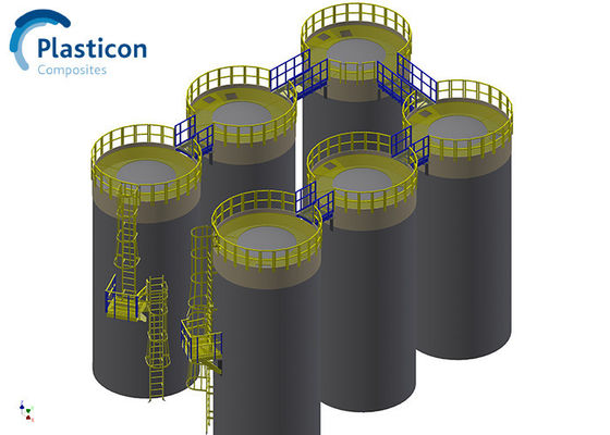 Customized FRP Tank Fibre Reinforced Plastic Tanks And Vessels
